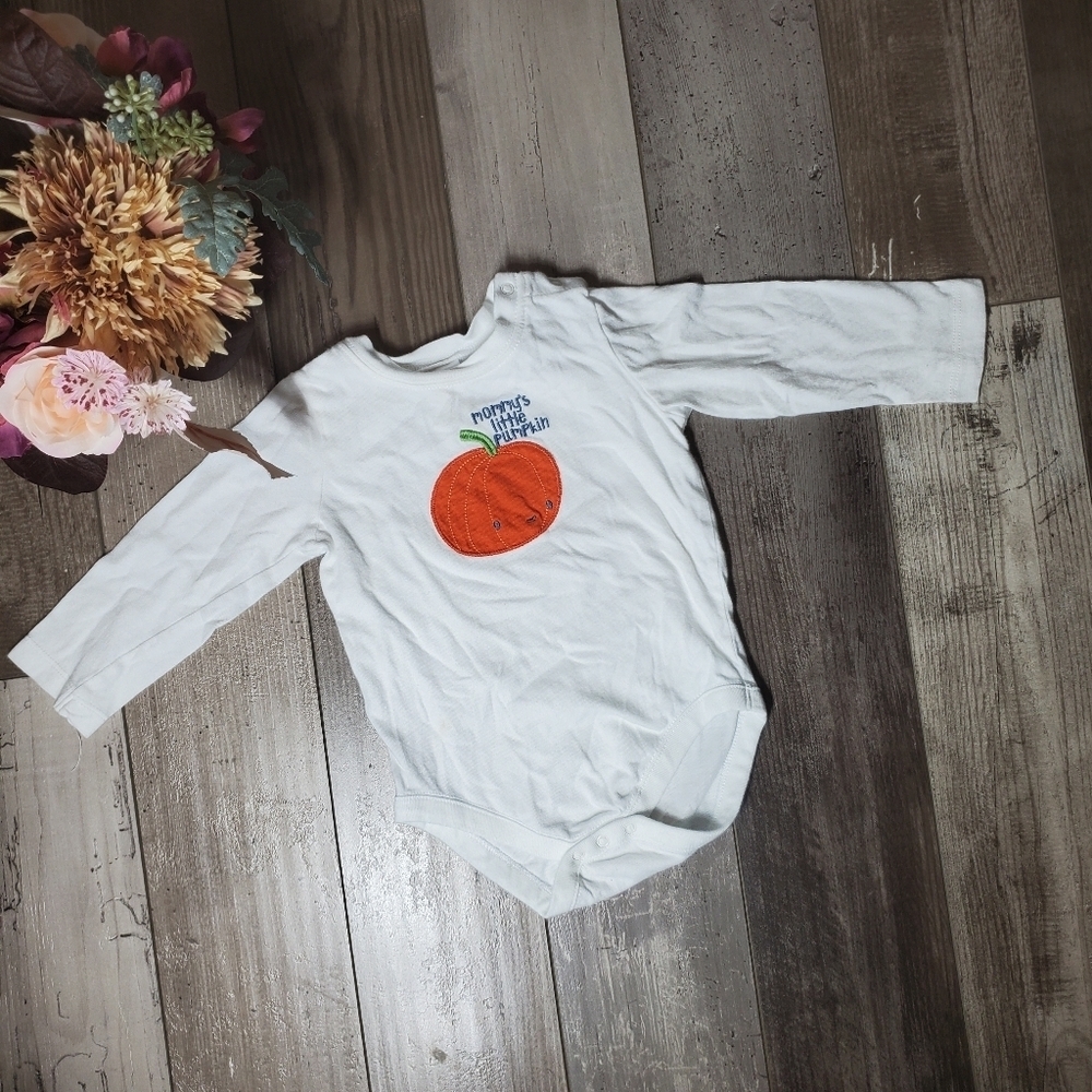 Gymboree 12-18m Mommy's Little Pumpkin Onesie Bodysuit 100% Cotton EUC